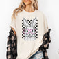Checkered, Retro, Polka Dot, Easter, Bunny, Jesus, Rabbit, Holiday Tshirt Comfort Colors T-Shirt