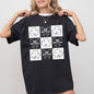 Checkered, Retro, Ribbon, Bows, St Patrick's Day, Shamrock, Clover, Lucky, Leprechaun Tshirt Comfort Colors T-Shirt
