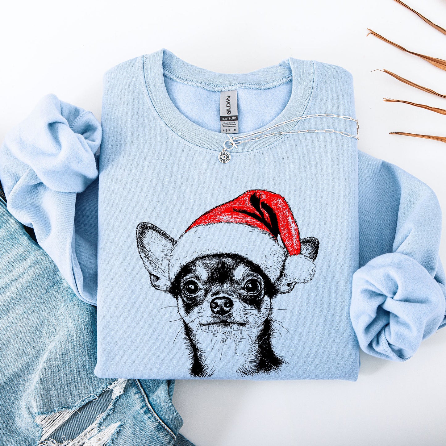 Chihuahua, Santa, Dog, Christmas, Dog Lover, Pet Sweatshirt