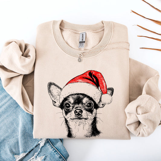 Chihuahua, Santa, Dog, Christmas, Dog Lover, Pet Sweatshirt