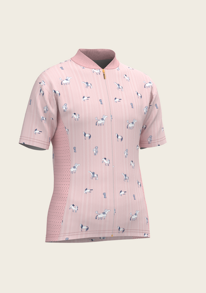 Stripes in Rose Children's Short Sleeve Shirt