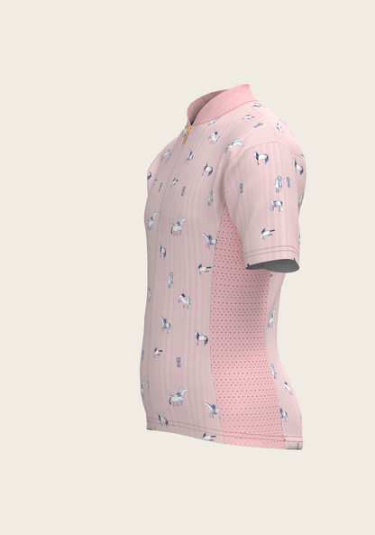Stripes in Rose Children's Short Sleeve Shirt
