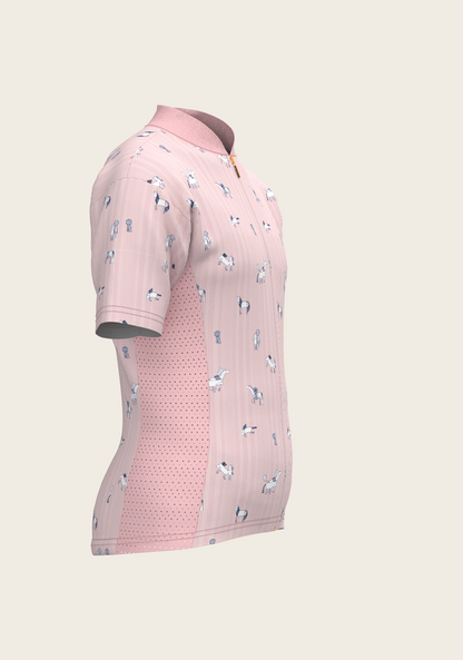 Stripes in Rose Children's Short Sleeve Shirt