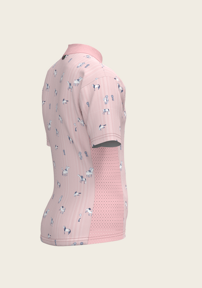 Stripes in Rose Children's Short Sleeve Shirt