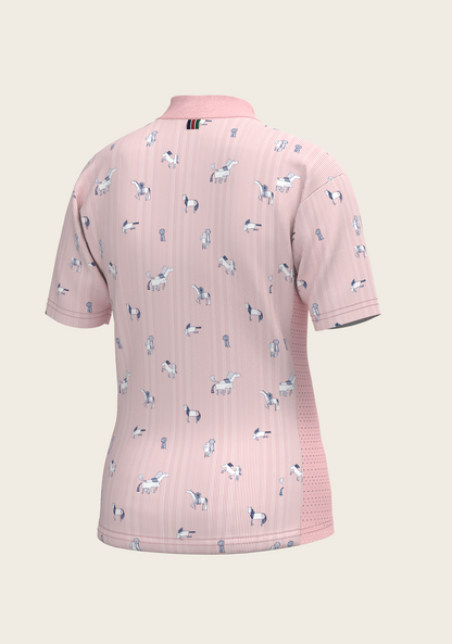 Stripes in Rose Children's Short Sleeve Shirt