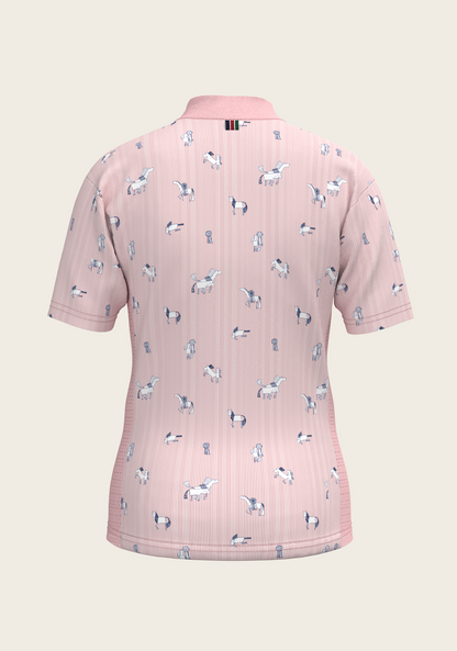 Stripes in Rose Children's Short Sleeve Shirt
