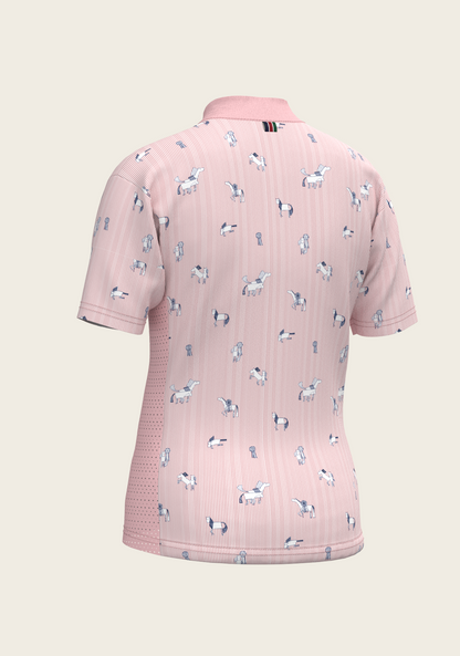 Stripes in Rose Children's Short Sleeve Shirt