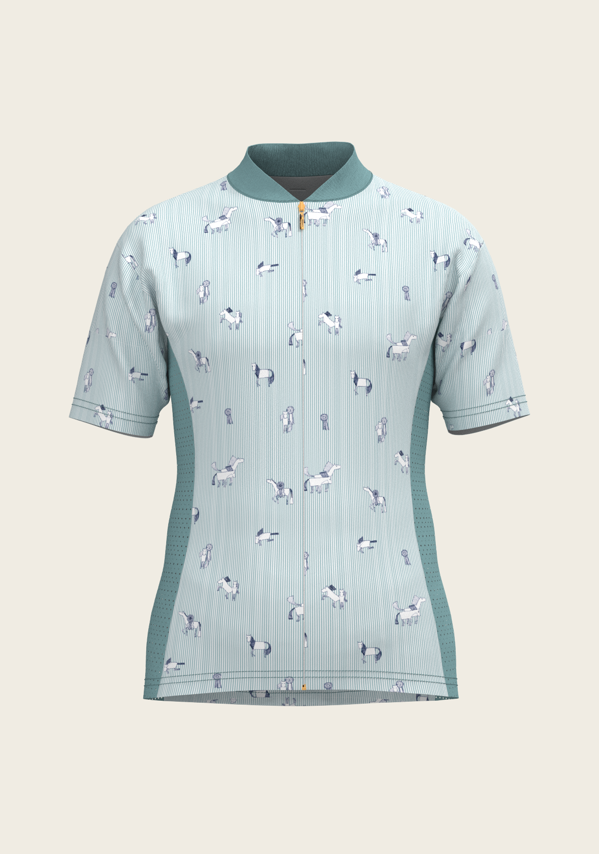  Stripes in Sky Blue Children's Short Sleeve Shirt