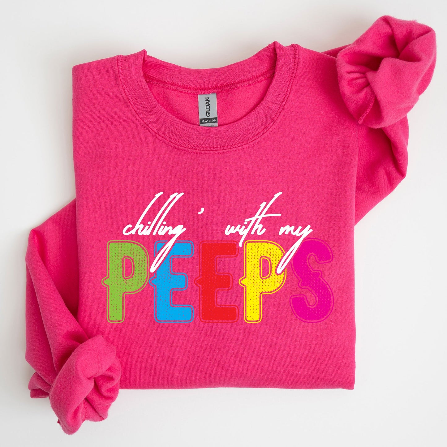 Chilling With My Peeps, Easter, Retro Candy Sweatshirt