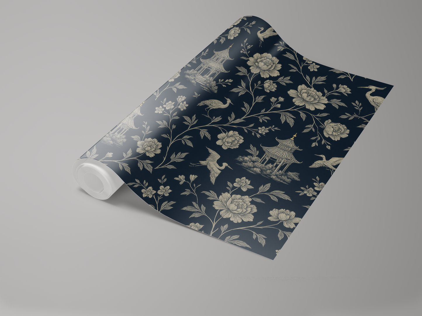 Chinoiserie Midnight Wallpaper