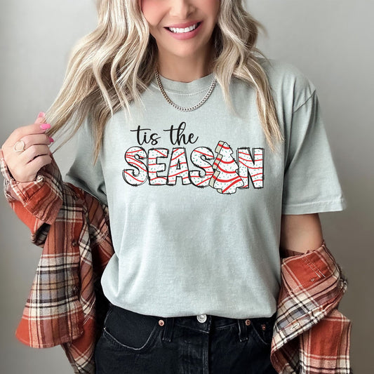 Tis The Season Retro Christmas Comfort Colors Tee, Vintage Classic Christmas Tshirt