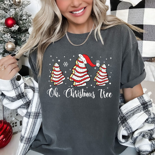 Oh Christmas Tree Retro Comfort Colors Tee, Vintage Classic Christmas Tshirt