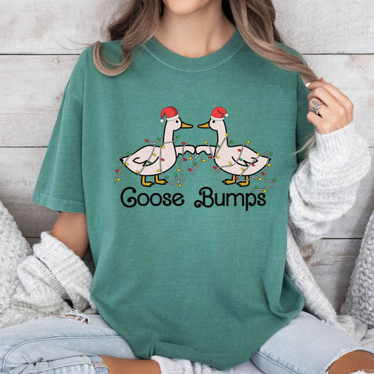 Goose Bumps Funny Comfort Colors Tee, Vintage Classic Christmas Tshirt