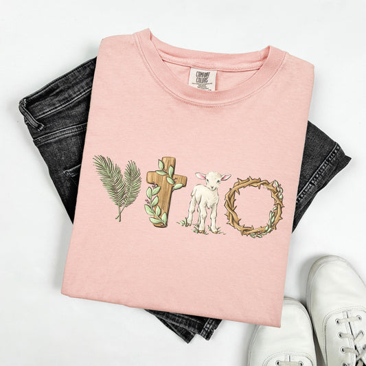 Christian Easter, Religious, Faith, Gospel, Easter, Bunny, Jesus, Rabbit, Holiday Tshirt Comfort Colors T-Shirt