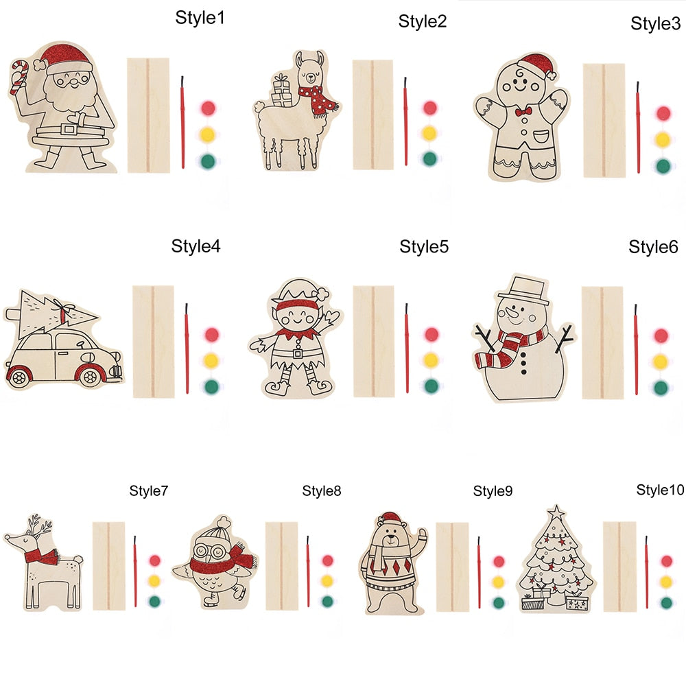 Christmas Decoration Creative Christmas Wood DIY