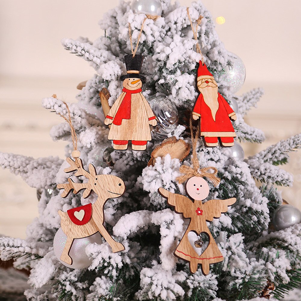 Christmas Santa Claus/Snowman/Angel/Elk Wooden