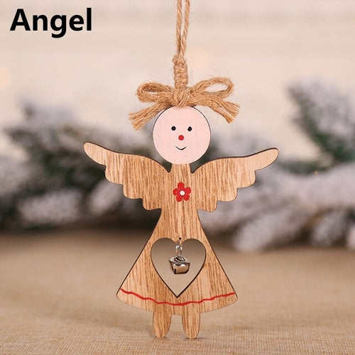 Christmas Santa Claus/Snowman/Angel/Elk Wooden