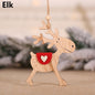 Christmas Santa Claus/Snowman/Angel/Elk Wooden