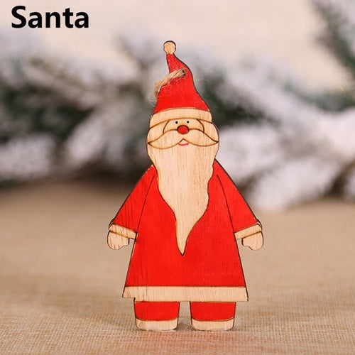 Christmas Santa Claus/Snowman/Angel/Elk Wooden