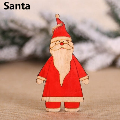 Christmas Santa Claus/Snowman/Angel/Elk Wooden