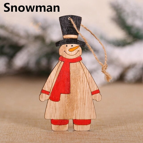 Christmas Santa Claus/Snowman/Angel/Elk Wooden
