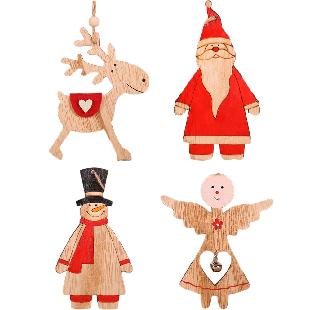 Christmas Santa Claus/Snowman/Angel/Elk Wooden