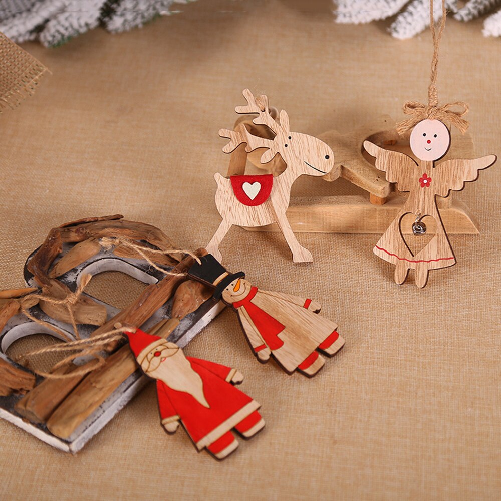 Christmas Santa Claus/Snowman/Angel/Elk Wooden