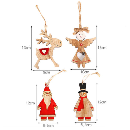Christmas Santa Claus/Snowman/Angel/Elk Wooden