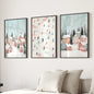 Cute Winter Village Christmas Art Decor Prints