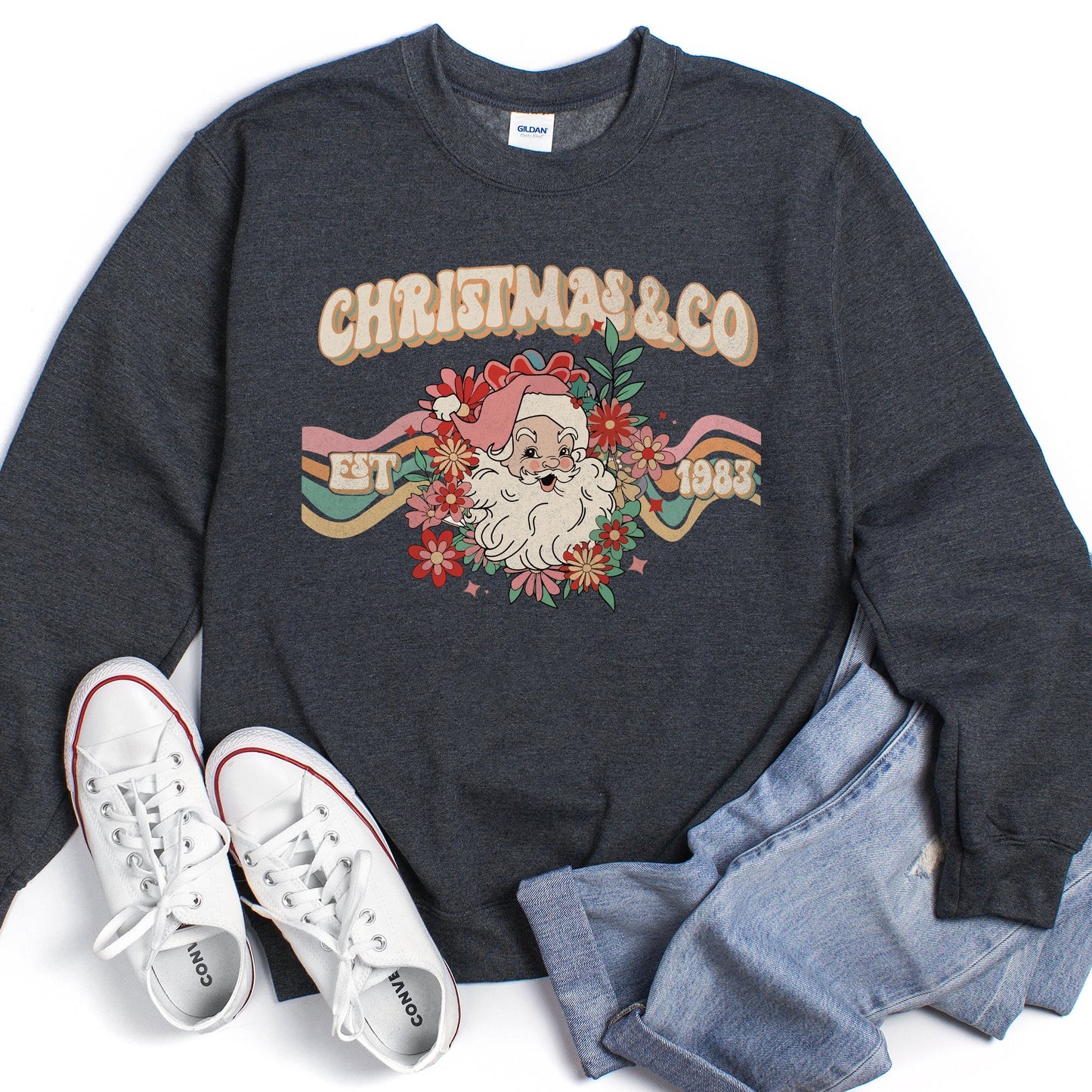 Christmas And Co, Santa Retro Sweatshirt
