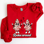 Christmas Cakes, Rockin Around, Pocket, Carols, Santa, Snow, Winter, Xmas Sweatshirt