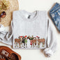 Christmas Calves, Cow Lovers, Santa, Farm Life Sweatshirt