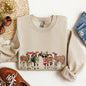 Christmas Calves, Cow Lovers, Santa, Farm Life Sweatshirt