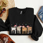 Christmas Calves, Holstein, Cow Lovers, Santa, Farm Life Sweatshirt