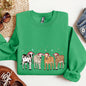 Christmas Calves, Holstein, Cow Lovers, Santa, Farm Life Sweatshirt
