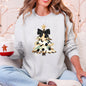 Christmas Camo Tree, Cute, Ribbon, Coquette, Santa Sweatshirt