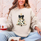 Christmas Camo Tree, Cute, Ribbon, Coquette, Santa Sweatshirt
