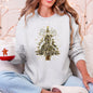 Christmas Camo Tree, Ribbon, Bows, Santa Sweatshirt