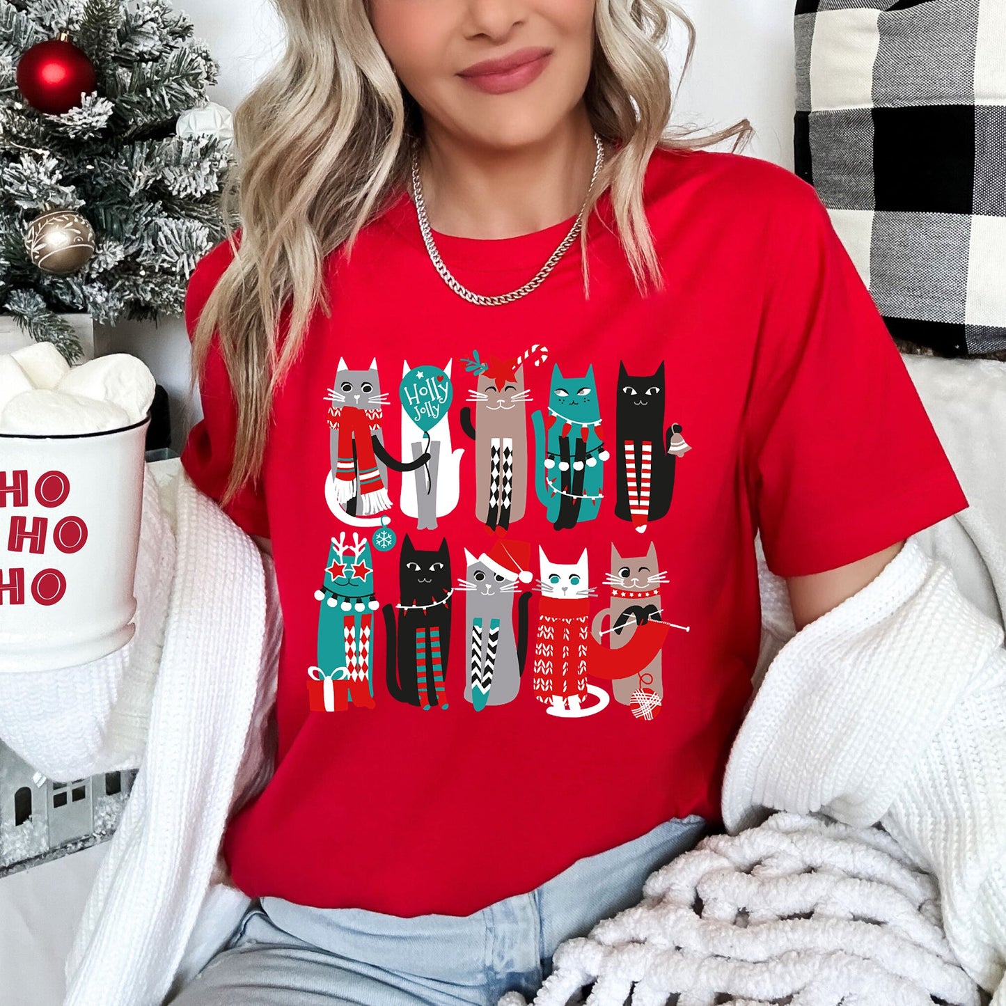 Christmas Cats, Cute Outfits, Pets Super Soft Tees