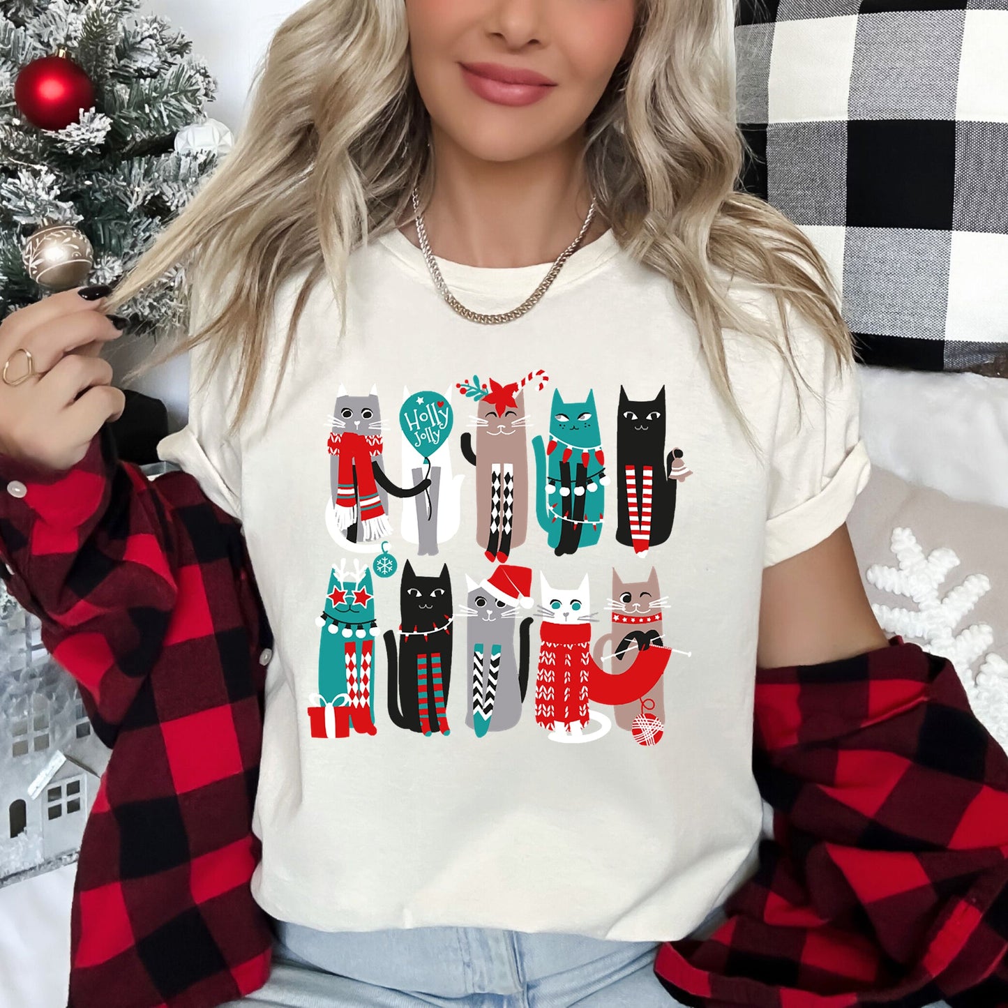 Christmas Cats, Cute Outfits, Pets Super Soft Tees