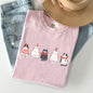 Christmas Cats, Kitties, Cat Lovers, Santa, Winter, Snow, Xmas Tshirt Comfort Colors T-Shirt