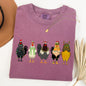 Christmas Chickens, Chicken Lovers, Santa, Farm Life, Winter, Snow, Xmas Tshirt Comfort Colors T-Shirt