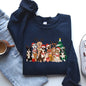 Christmas Dogs, Antlers, Reindeer, Santa, Dog Lover Sweatshirt