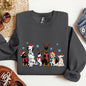 Christmas Dogs, Dalmation, Frenchie, Dog Lovers, Santa, Pet Sweatshirt