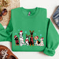 Christmas Dogs, Dalmation, Frenchie, Dog Lovers, Santa, Pet Sweatshirt