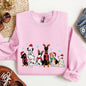 Christmas Dogs, Dalmation, Frenchie, Dog Lovers, Santa, Pet Sweatshirt