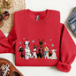 Christmas Dogs, Dalmation, Frenchie, Dog Lovers, Santa, Pet Sweatshirt