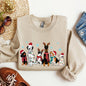 Christmas Dogs, Dalmation, Frenchie, Dog Lovers, Santa, Pet Sweatshirt