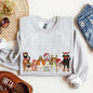 Christmas Dogs, Dog Lovers, Santa, Pet Sweatshirt
