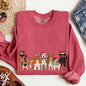 Christmas Dogs, Dog Lovers, Santa, Pet Sweatshirt